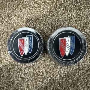 Lot Of 2 Vintage Buick Factory OEM Wheel Center Rim Hub Wire Cap Covers